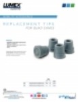 Product Sheet - Replacement Tips for Quad Canes